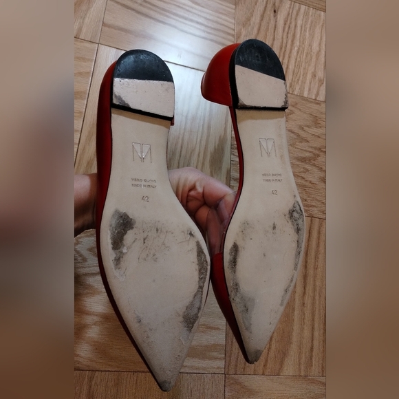 Tamara Mellon Capretto Flats Red Size EU42/US:10-10.5 - Picture 14 of 15